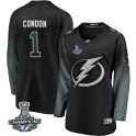 Fanatics Branded Tampa Bay Lightning Women's Mike Condon Breakaway Black Alternate 2020 Stanley Cup Champions NHL Jersey