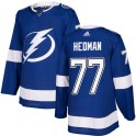 Adidas Tampa Bay Lightning Men's Victor Hedman Authentic Blue NHL Jersey
