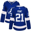 Adidas Tampa Bay Lightning Women's Brayden Point Authentic Royal Blue Home NHL Jersey