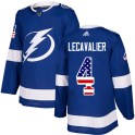Adidas Tampa Bay Lightning Men's Vincent Lecavalier Authentic Blue USA Flag Fashion NHL Jersey