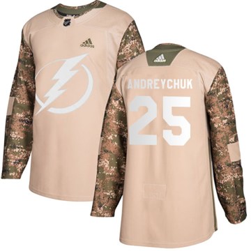 Adidas Tampa Bay Lightning Men's Dave Andreychuk Authentic Camo Veterans Day Practice NHL Jersey