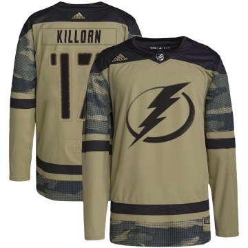 Adidas Tampa Bay Lightning Men's Alex Killorn Authentic Camo Military Appreciation Practice NHL Jersey