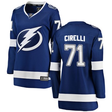 Fanatics Branded Tampa Bay Lightning Women's Anthony Cirelli Breakaway Blue Home NHL Jersey