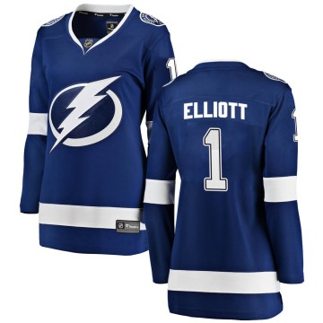 Fanatics Branded Tampa Bay Lightning Women's Brian Elliott Breakaway Blue Home NHL Jersey