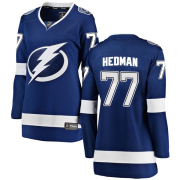 Fanatics Branded Tampa Bay Lightning Women's Victor Hedman Breakaway Blue Home NHL Jersey