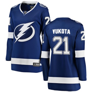Fanatics Branded Tampa Bay Lightning Women's Mick Vukota Breakaway Blue Home NHL Jersey