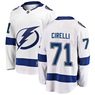 Fanatics Branded Tampa Bay Lightning Men's Anthony Cirelli Breakaway White Away NHL Jersey