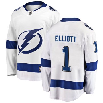 Fanatics Branded Tampa Bay Lightning Men's Brian Elliott Breakaway White Away NHL Jersey