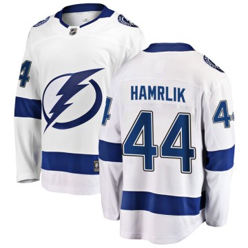 Fanatics Branded Tampa Bay Lightning Men's Roman Hamrlik Breakaway White Away NHL Jersey
