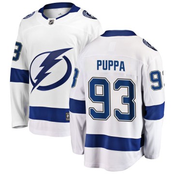 Fanatics Branded Tampa Bay Lightning Men's Daren Puppa Breakaway White Away NHL Jersey