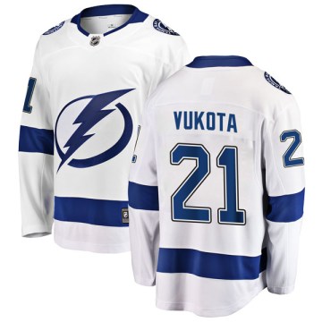 Fanatics Branded Tampa Bay Lightning Men's Mick Vukota Breakaway White Away NHL Jersey