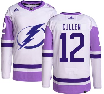 Adidas Tampa Bay Lightning Men's John Cullen Authentic Hockey Fights Cancer NHL Jersey