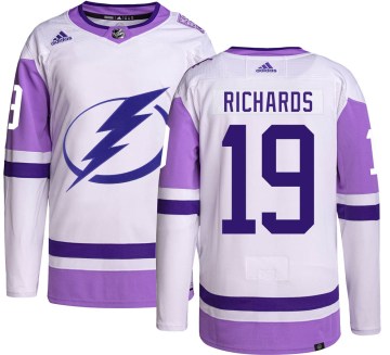 Adidas Tampa Bay Lightning Men's Brad Richards Authentic Hockey Fights Cancer NHL Jersey