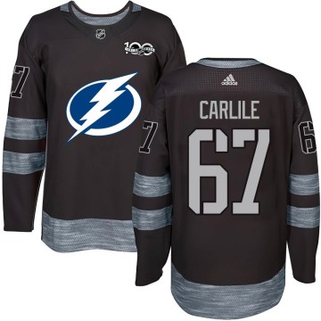 Tampa Bay Lightning Youth Declan Carlile Authentic Black 1917-2017 100th Anniversary NHL Jersey