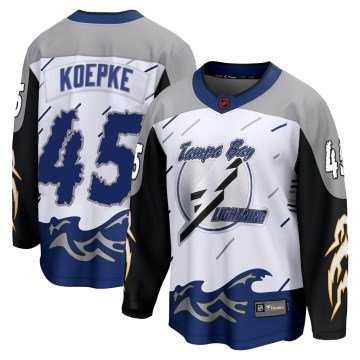 Fanatics Branded Tampa Bay Lightning Youth Cole Koepke Breakaway White Special Edition 2.0 NHL Jersey