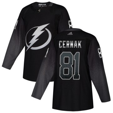 Adidas Tampa Bay Lightning Youth Erik Cernak Authentic Black Alternate NHL Jersey
