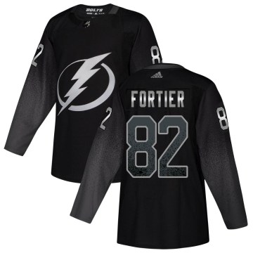 Adidas Tampa Bay Lightning Youth Gabriel Fortier Authentic Black Alternate NHL Jersey