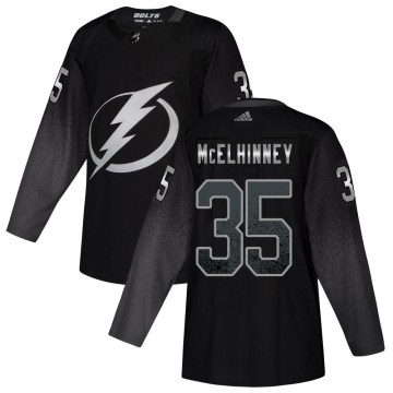 Adidas Tampa Bay Lightning Youth Curtis McElhinney Authentic Black Alternate NHL Jersey