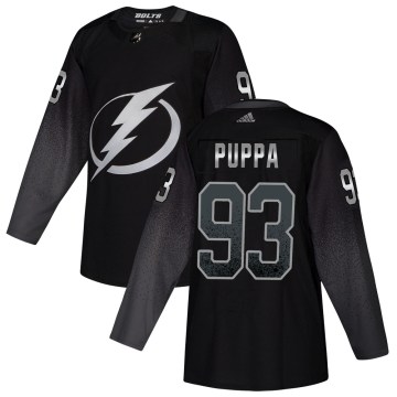 Adidas Tampa Bay Lightning Youth Daren Puppa Authentic Black Alternate NHL Jersey