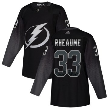 Adidas Tampa Bay Lightning Youth Manon Rheaume Authentic Black Alternate NHL Jersey