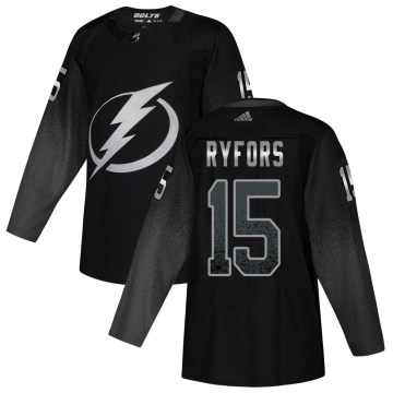 Adidas Tampa Bay Lightning Youth Simon Ryfors Authentic Black Alternate NHL Jersey