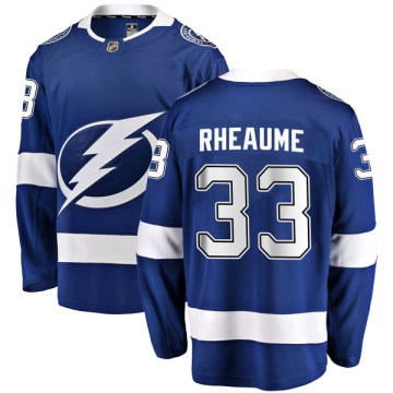 Fanatics Branded Tampa Bay Lightning Men's Manon Rheaume Breakaway Blue Home NHL Jersey