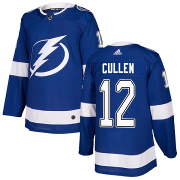 Adidas Tampa Bay Lightning Men's John Cullen Authentic Blue Home NHL Jersey