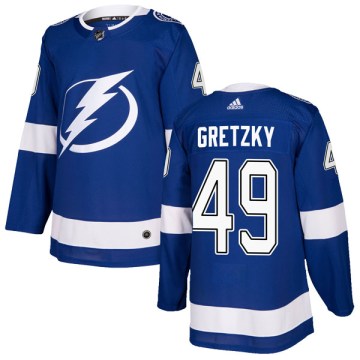 Adidas Tampa Bay Lightning Men's Brent Gretzky Authentic Blue Home NHL Jersey