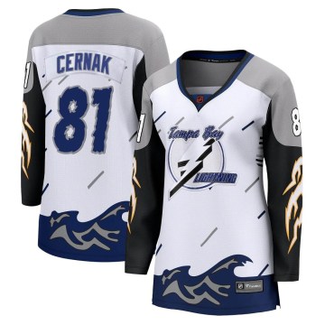 Fanatics Branded Tampa Bay Lightning Women's Erik Cernak Breakaway White Special Edition 2.0 NHL Jersey