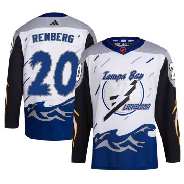 Adidas Tampa Bay Lightning Youth Mikael Renberg Authentic White Reverse Retro 2.0 NHL Jersey