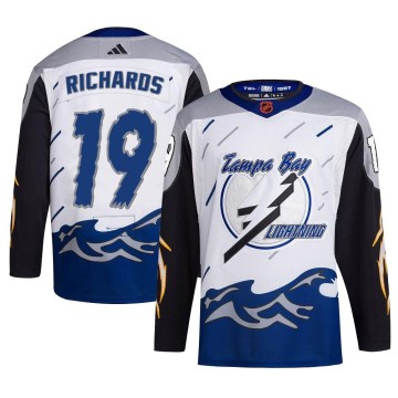Adidas Tampa Bay Lightning Youth Brad Richards Authentic White Reverse Retro 2.0 NHL Jersey