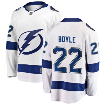 Fanatics Branded Tampa Bay Lightning Youth Dan Boyle Breakaway White Away NHL Jersey
