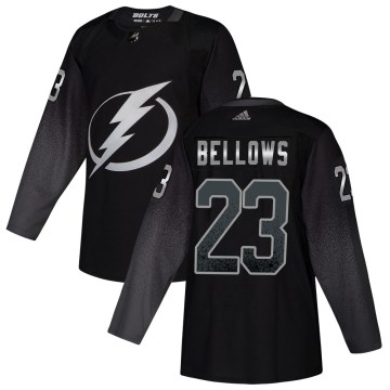Adidas Tampa Bay Lightning Men's Brian Bellows Authentic Black Alternate NHL Jersey