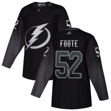 Adidas Tampa Bay Lightning Men's Cal Foote Authentic Black Alternate NHL Jersey
