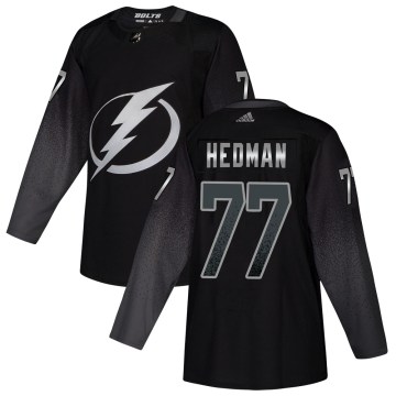 Adidas Tampa Bay Lightning Men's Victor Hedman Authentic Black Alternate NHL Jersey