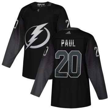 Adidas Tampa Bay Lightning Men's Nicholas Paul Authentic Black Alternate NHL Jersey