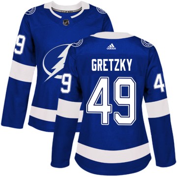 Adidas Tampa Bay Lightning Women's Brent Gretzky Authentic Blue Home NHL Jersey