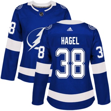 Adidas Tampa Bay Lightning Women's Brandon Hagel Authentic Blue Home NHL Jersey