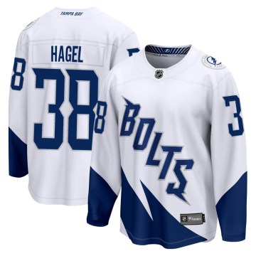 Fanatics Branded Tampa Bay Lightning Men's Brandon Hagel Breakaway White 2022 Stadium Series NHL Jersey