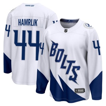 Fanatics Branded Tampa Bay Lightning Men's Roman Hamrlik Breakaway White 2022 Stadium Series NHL Jersey