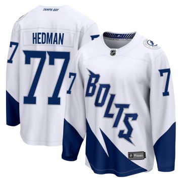 Fanatics Branded Tampa Bay Lightning Men's Victor Hedman Breakaway White 2022 Stadium Series NHL Jersey