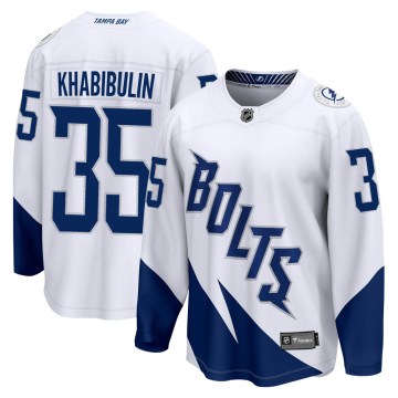 Fanatics Branded Tampa Bay Lightning Men's Nikolai Khabibulin Breakaway White 2022 Stadium Series NHL Jersey