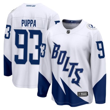 Fanatics Branded Tampa Bay Lightning Men's Daren Puppa Breakaway White 2022 Stadium Series NHL Jersey