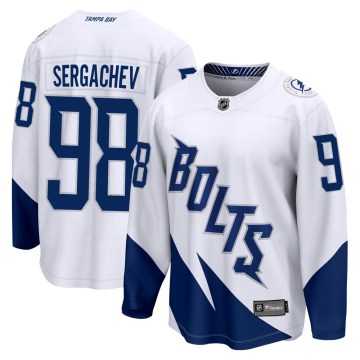 Fanatics Branded Tampa Bay Lightning Men's Mikhail Sergachev Breakaway White 2022 Stadium Series NHL Jersey