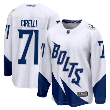 Fanatics Branded Tampa Bay Lightning Youth Anthony Cirelli Breakaway White 2022 Stadium Series NHL Jersey