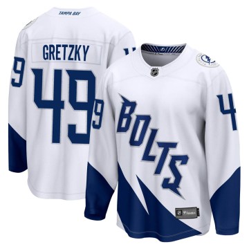 Fanatics Branded Tampa Bay Lightning Youth Brent Gretzky Breakaway White 2022 Stadium Series NHL Jersey