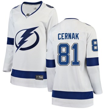 Fanatics Branded Tampa Bay Lightning Women's Erik Cernak Breakaway White Away NHL Jersey