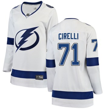 Fanatics Branded Tampa Bay Lightning Women's Anthony Cirelli Breakaway White Away NHL Jersey