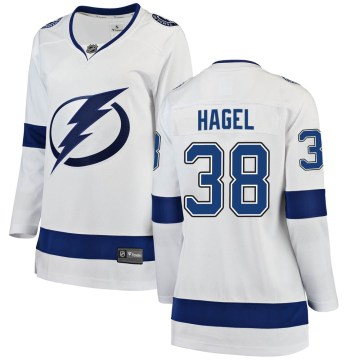 Fanatics Branded Tampa Bay Lightning Women's Brandon Hagel Breakaway White Away NHL Jersey