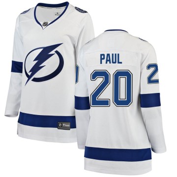 Fanatics Branded Tampa Bay Lightning Women's Nicholas Paul Breakaway White Away NHL Jersey